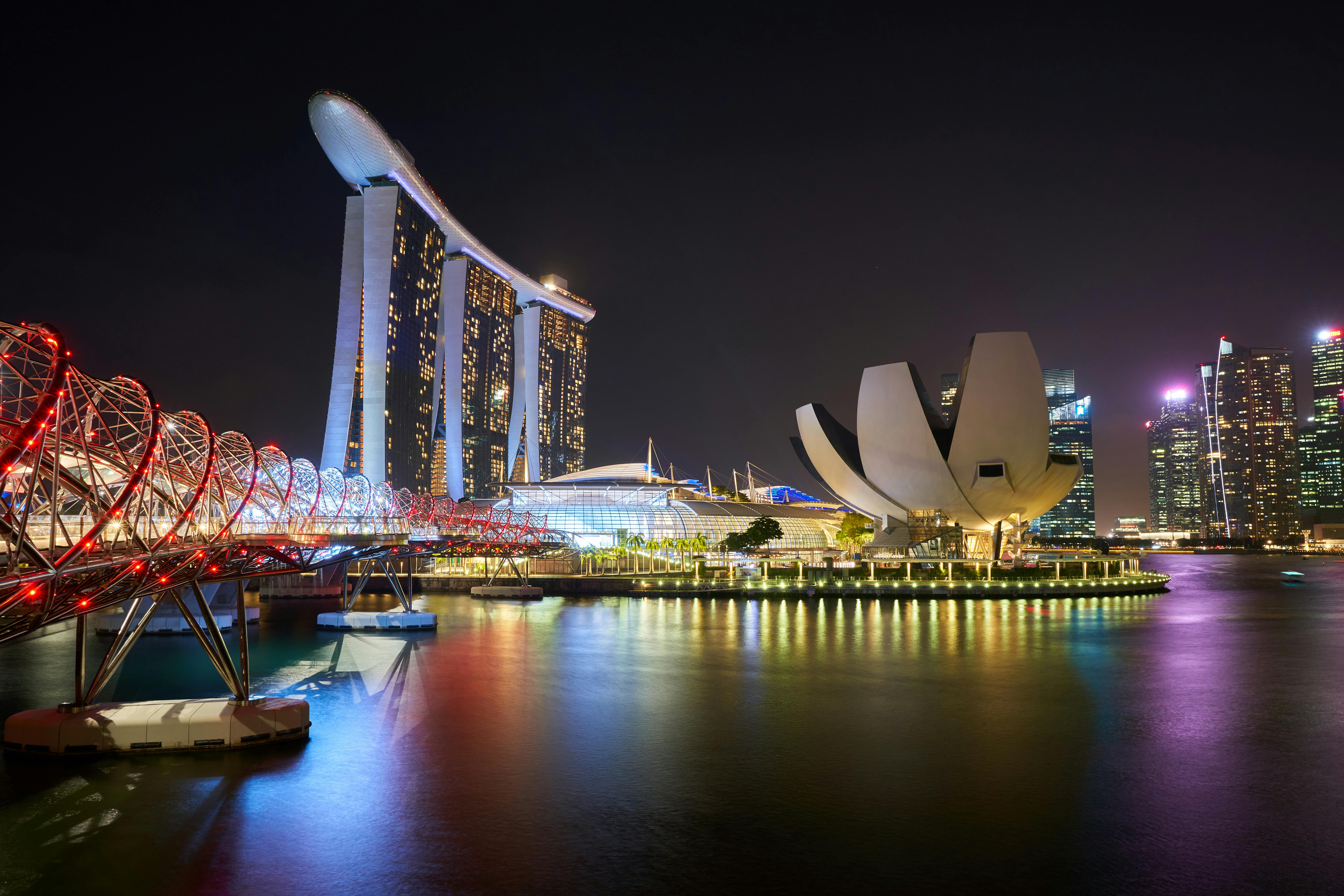 新加坡滨海湾夜景